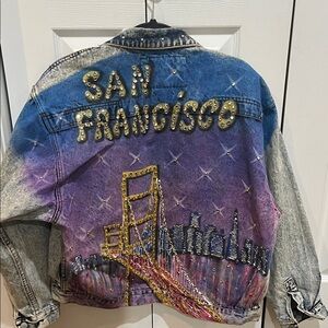 San Francisco Denim Jacket with Embellishments